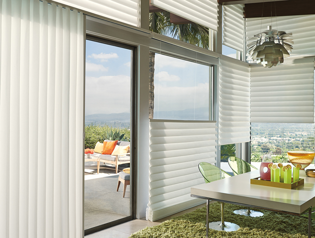 Vignette® Vertiglide™ Modern Roman Shades