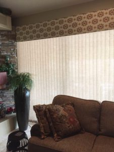 Custom Somner® Vertical Blind & Cornice