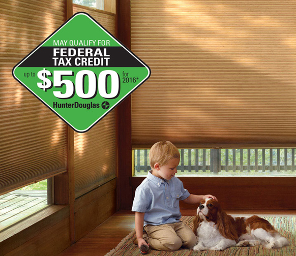 Some Hunter Douglas Window Fashions Qualify for Tax Credit