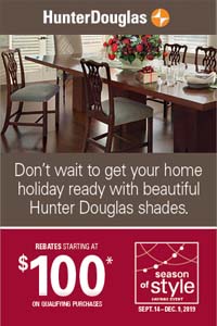 Hunter Douglas Season of Style Savings Event