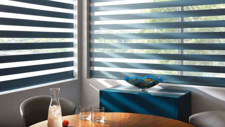 Eye-Catching Window Fashion: Designer Banded Shades