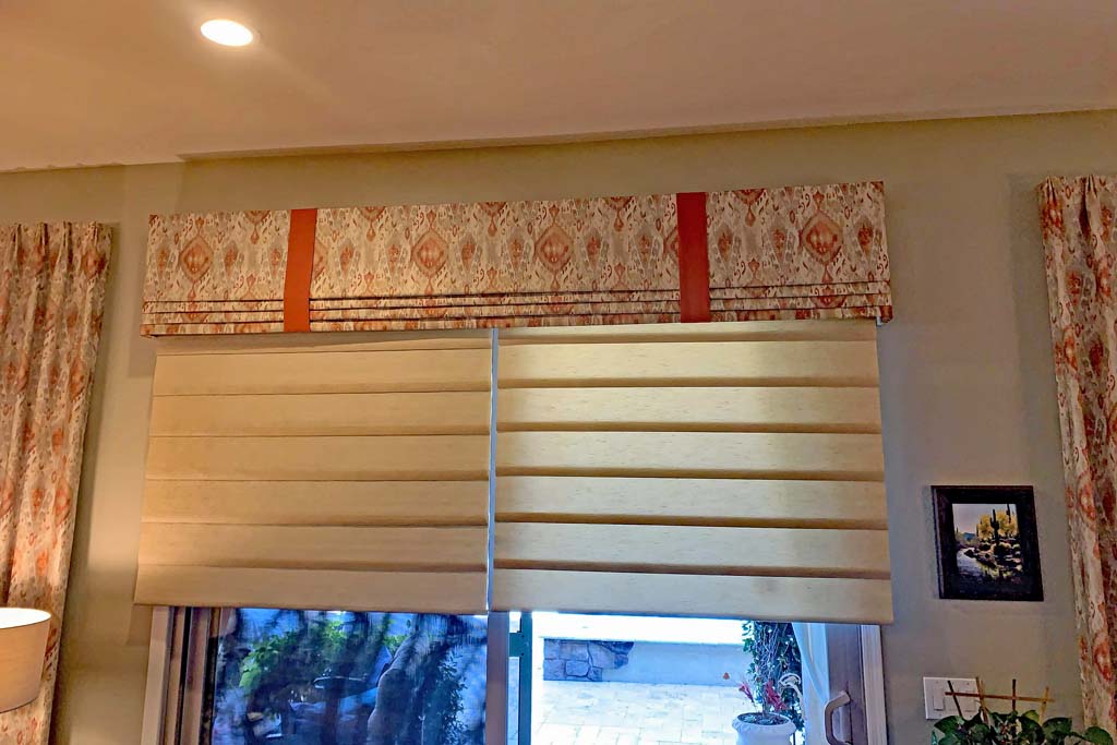 Valance with Coordinating Drapes